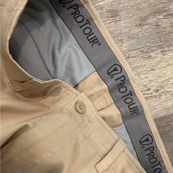 Pro Tour Khaki Golf Pants Men 32x32 Slacks SKU #A002 - Picture 2 of 3